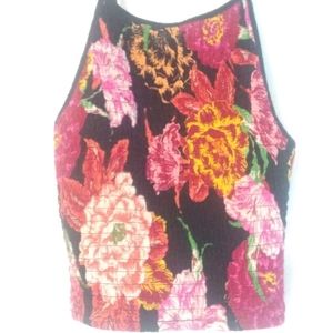 Women's XS Xhilaration Smocked Cami Crop Top